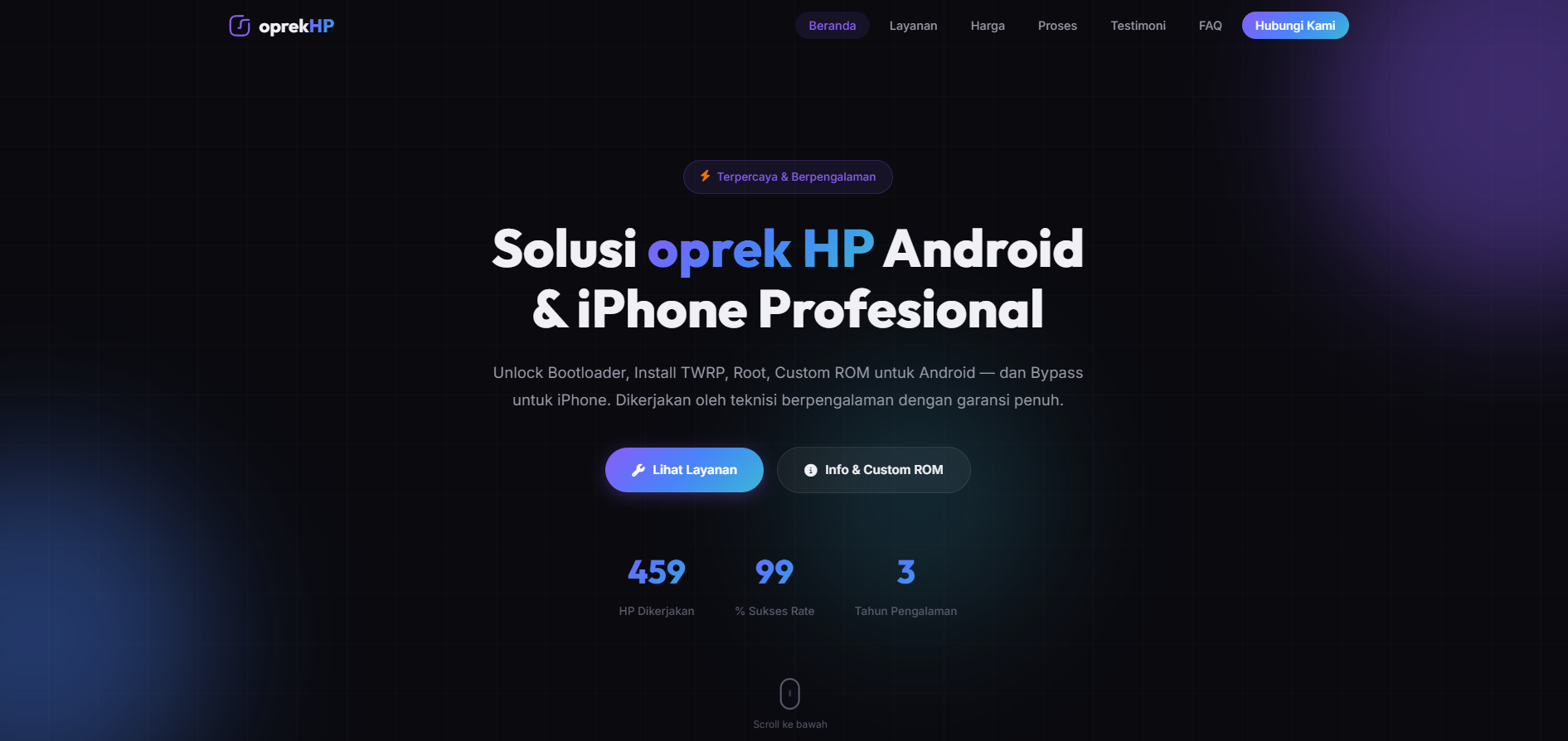 oprekHP Website